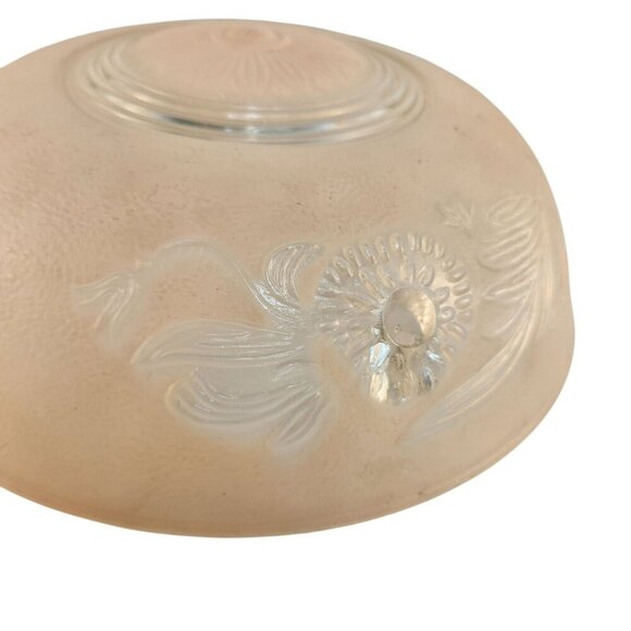 Peach Frosted Glass Lamp Shade Pendant Light Retro Lighting Decor - Picture 6 of 8